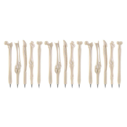 Creative Bone Shape Ballpoint Pens for Students 1Set White Set