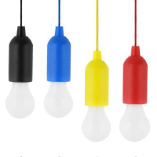 LED Pull Cord Light Hanging LED Bulb for Camping 4Pcs Set Portable Outdoor