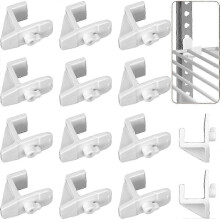 14pcs Plastic Refrigerator Shelf Clips, Freezer Shelf Clip Cooler Shelf Support 25-26