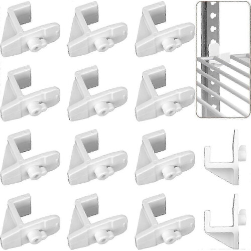 14pcs Plastic Refrigerator Shelf Clips, Freezer Shelf Clip Cooler Shelf Support 25-26
