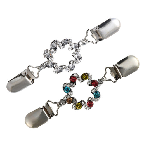 2St Decoratieve Sjaalhouder Parel Broche Dames
