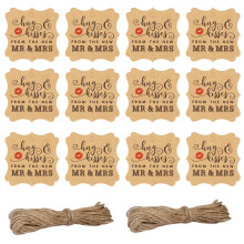100St Kraftpapier Hangers Voor Cadeauverpakking En Feestdecoratie