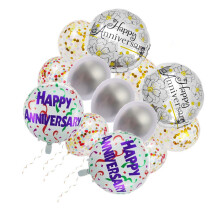 1Set Creatieve Happy Anniversary Ballonnen Latex Feestversiering