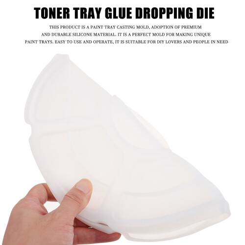 1X Flexibele Silicone Mal Voor Resin DIY Schildertray En