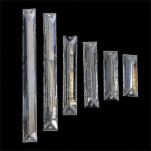 Glass Rectangle Hanging Crystal Chandelier Prism Drop Pendant In for Lighting 25-26