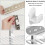 14pcs Plastic Refrigerator Shelf Clips, Freezer Shelf Clip Cooler Shelf Support 25-26 2