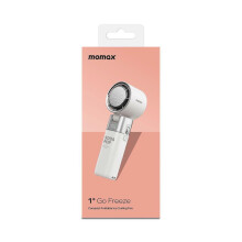 (White) MOMAX IF21 GO FREEZE Ice Compress Folding High-Speed Handheld Fan