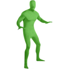 (S, Green) Full Body Second Skin Costume for Comedy and Fancy Dress Up