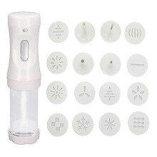 1 Electric Cookie Press with 12 Mold and 4 Decorating Nozzles compatible with Cake Dessert DIY Maker and Decora