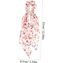 5 st eleganta hästsvanshållare hårsnoddar för kvinnor koreanska damhårsnodd rosett stretchigt rep blommiga accessoarer