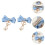 2St Dames Haarclip Satijn Met Decoratieve Strik 10