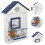 1Wandhangkast Sleutel Organizer Capaciteit Opslag 7