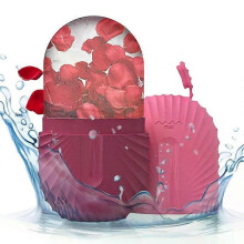 (Rose) Ice Face Roller Ice Cube Beauty Massage Silicone Ice Mold For Eye Puffiness Ice Facial Roller Shrink Pores