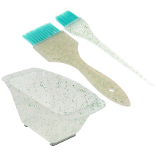 1Set Professionele Haarverfset Met Groene Mengkom En Anti- Kwasten