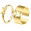 2St Trendy Gouden Ring Vrouwen Verstelbare Opening 7