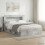 VidaXL vidaXL Bed Frame with Storage Concrete Grey 140 x 190 cm 1