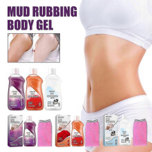 Eelhoe Body Exfoliating Gel-Lavender Set Skin Rejuvenation Cleansing Back Acne Rubbing Mud Discoloration Improvement Skin Bath Towel