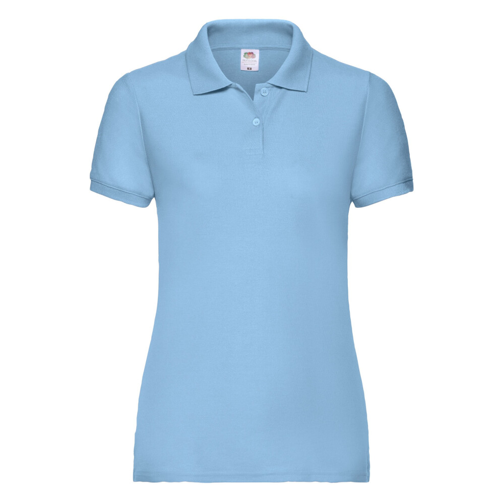 Fruit Of The Loom (Xl, Sky Blue) Womens/Ladies Lady Fit 65/35 Polo Shirt