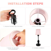 Roze Lampenkap Stoffen Cover Voor Woon- En Slaapkamer