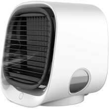 Desktop water-cooled fan with LED night light, 3 fan speeds, 50dB ultra-quiet operation, water mist cooling, suitable for home and office use. (Dbenz)