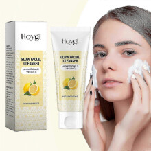 New model Hoygi Vitamin C Brightening Facial Cleanser Moisturizing Soothing Facial Skin Cleansing Moisturizing Not Tight Facial Cleanser