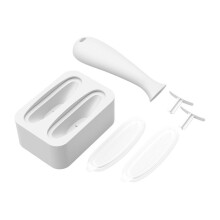 (White) Ice Roller for Face And Eye Silicone Ice Cube Mold Reusable Ice Face Roller for Skin Care Facial Massager Tools