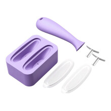 (Purple) Ice Roller for Face And Eye Silicone Ice Cube Mold Reusable Ice Face Roller for Skin Care Facial Massager Tools