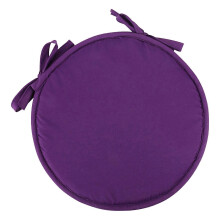 Round Purple Seat Cushion for Home Designed with 1Pcs Thick Chair Pad