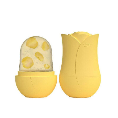 (Yellow1) Ice Roller for Face and Eye, Ice Face Roller