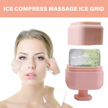 (Black) Ices Roller Ice Face Roller for Eyes Reusable Face Ices Roller Practical Facials Ices Roller Silicone Ice Cube Roller Black