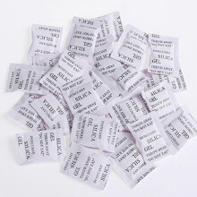 200 Pack Silicone Desiccant Moisture Absorber Anti-Mildew Dehumidifier for Pantry Storage White