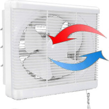Pb Exhaust Fan 200m/h 25w, Two Way Reversible Wall Mount Fan Air Extractor Silent Ventilation for Bathroom Kitchen Attic Window Garage 6 Inch-good