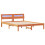 VidaXL vidaXL Bed Frame with Headboard Wax Brown 160 x 200 cm Solid Pine Wood 2