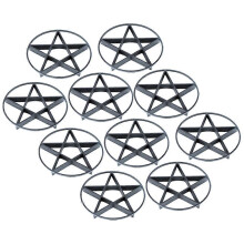 Plant Pot Saucer Breathable Tray for Healthy Growth 20Pcs Black Plastic