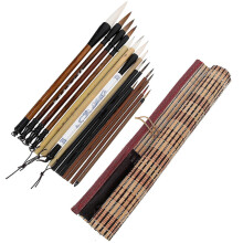 Chinese Painting Brush Calligraphy Brush for Drawing 15Pcs Wooden Material