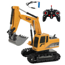 (G) Remote Control Excavator/Dump Truck/Bulldozer, Functional Engineering Construction Vehicle Toy with Lights & Sound, Christmas Birthday for Kids