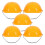 Kids Construction Hard Hats for Kids Playing 5Pcs Orange Plastic 1