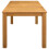 VidaXL vidaXL Dining Table 150 x 85 x 75 cm Solid Oak Wood Natural 2