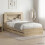 VidaXL vidaXL Bed Frame with Storage Sonoma Oak 75 x 190 cm Engineered Wood 1