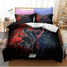 (Double 200x200cm, ZX23) Anime series 3D digital printing basketball series down and brushed bedding three-piece set