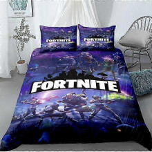 (Double 200x200cm, ZX19) Anime series 3D digital printing basketball series down and brushed bedding three-piece set