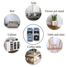 40Pcs Furniture Gliders PTFE Easy Moving Sliders with Screw Floor Protector for Tiled Hardwood Floors 30mm