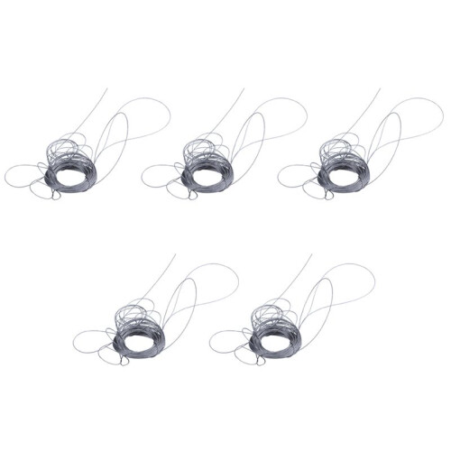 5X STAINLESS Steel Wire Rope Cable Rigging Extra, Length:15M Diameter:1.0mm