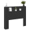 VidaXL vidaXL Storage Headboard with LED Black Engineered Wood 4