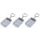 3X Clear Plastic Casing 8 Digits Electronic  Calculator W Keychain 1