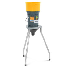 Moulin à céréales électrique 300 kg/h 1 300 watts avec support acier inoxydable PP gris
