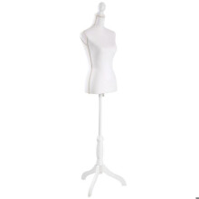 Mannequin de couture - HELLOSHOP26 - 2008198 - Réglable en hauteur - Design élégant - Blanc
