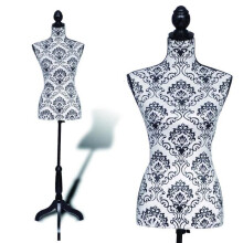 Buste de couture - HELLOSHOP26 - 2002011 - Hauteur réglable 133-168 cm - Taille 34-36 - Noir et blanc