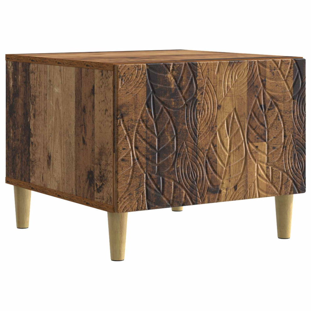 Vidaxl Coffee Table Old Wood 50 X 49 X 40 Cm Engineered Wood