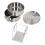 304 Stainless Steel Steam Pot 2 Tier Stackable Steaming Pot Cookware with Lid for Kitchen Cooking 2